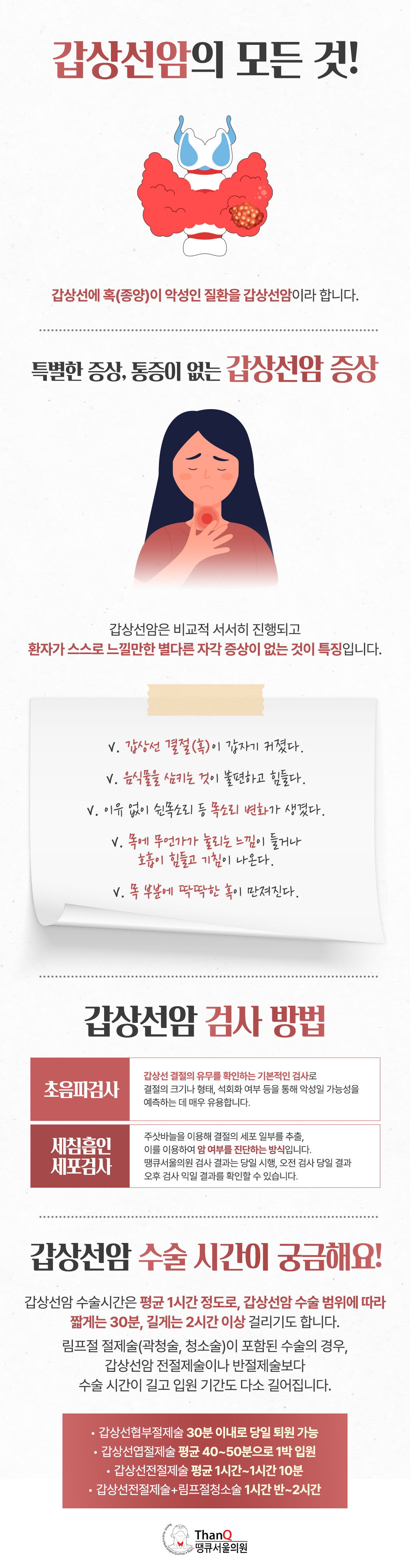 땡큐서울의원 - [땡큐서울의원 갑상선클리닉_ 송영기 원장 의학칼럼]  완치를 향한 분화 갑상선암 수술 후 추적관리 필수 수칙
