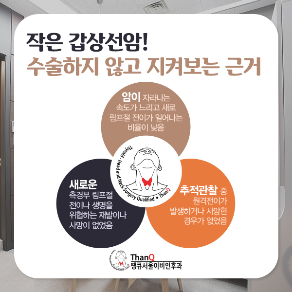 땡큐서울의원 - [땡큐서울의원 갑상선클리닉_ 하정훈 원장 의학칼럼] 갑상선암 진단을 받으면 모두 수술해야 할까